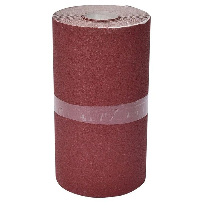 P120 grit (medium fine) aluminium oxide sanding roll (115mm x 500cm)