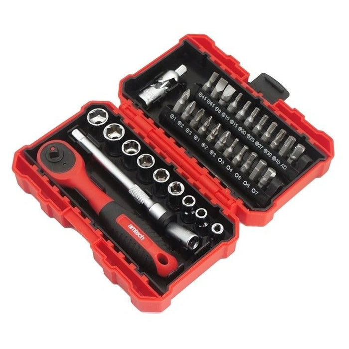 35 Piece ¼" drive metric socket set