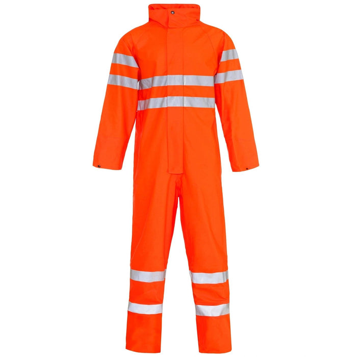 HV stormflex PU coverall Breathable with Std tape Orange