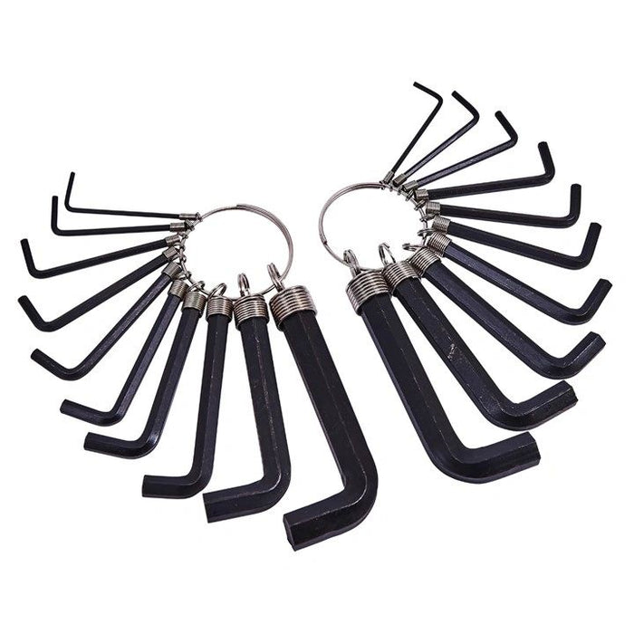 20 Piece hex key set and keyring