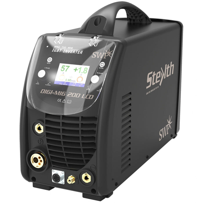 Stealth Digi-MIG 200 LCD MIG Welder - c/w Torch an Regulator