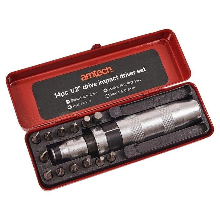 14 Piece 13mm (1/2") drive impact driver set