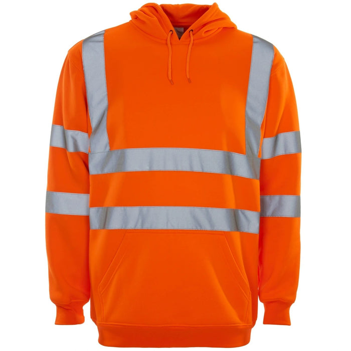 HV Orange Hooded pull over