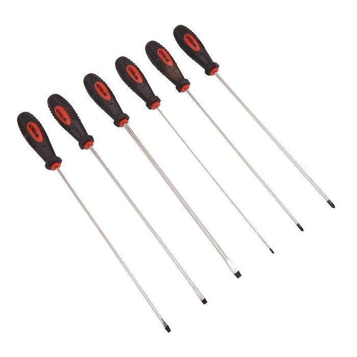 6 Piece long reach screwdriver set