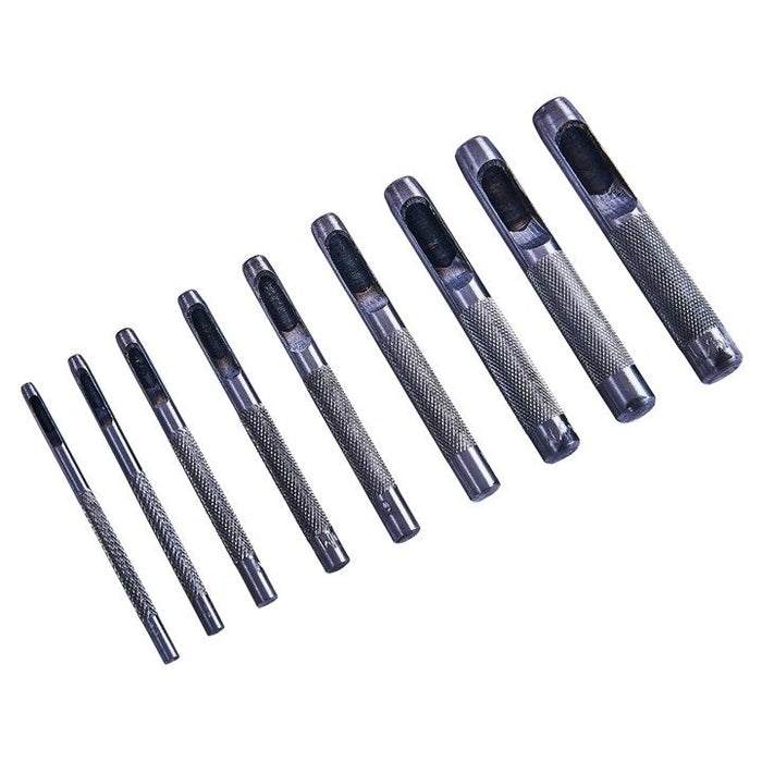 9 Piece hollow punch set