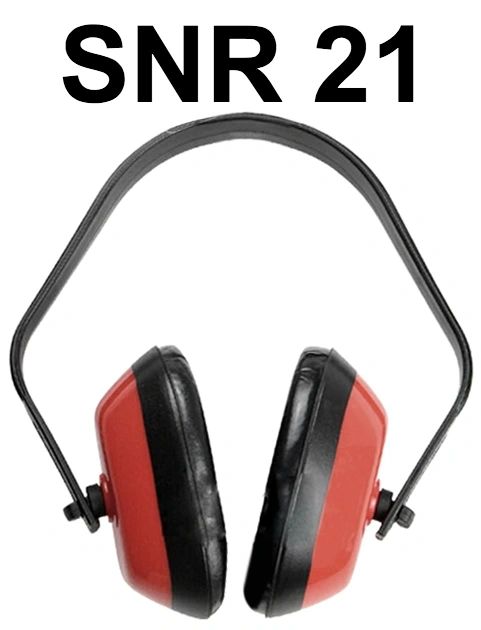 Supreme TTF Ear Muff CE Approved - SNR 21 - Red