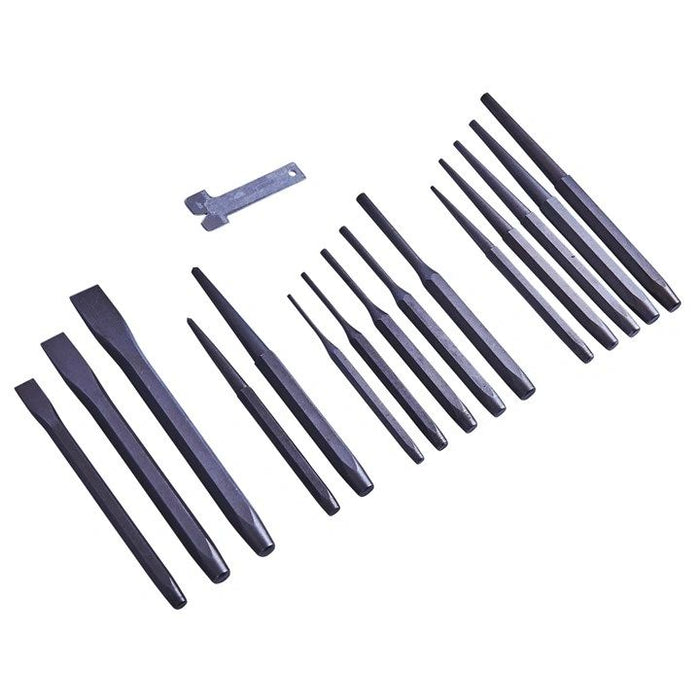 16 Piece mechanic's punch and chisel set