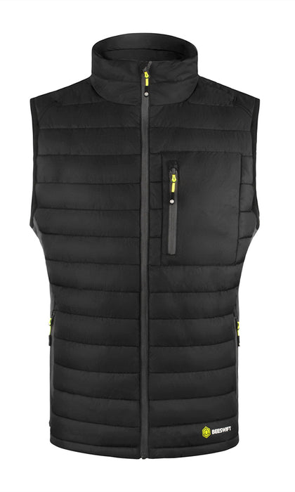 FLEX WORKWEAR PADDED BODYWARMER BLACK/GREY