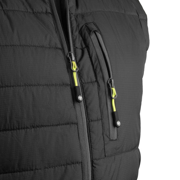 FLEX WORKWEAR PADDED BODYWARMER BLACK/GREY