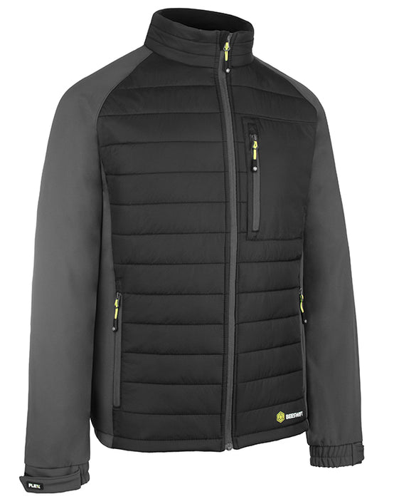 FLEX WORKWEAR PADDED JACKET BLK/GRY