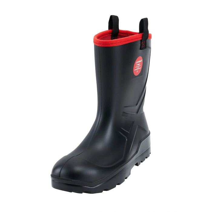 PU Rigger Boot Black S5 SRC CI- Unlined