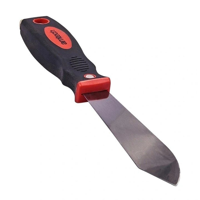 Putty knife with soft grip handle