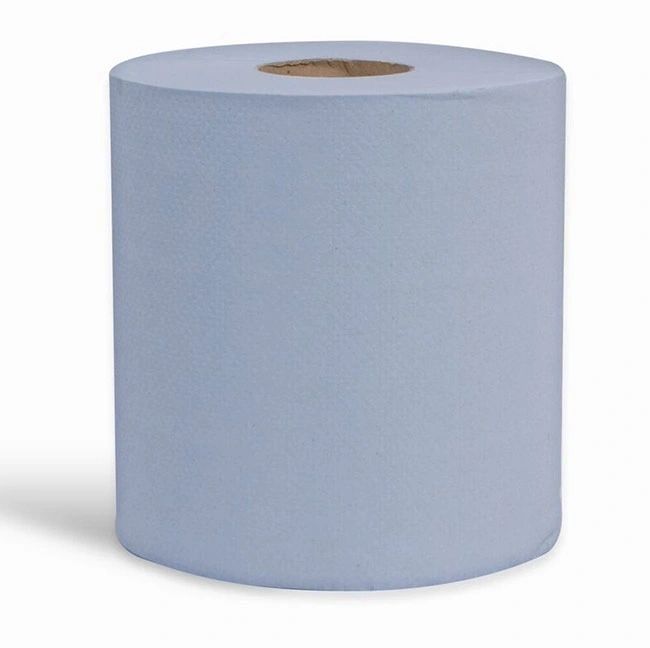 EMBOSSED CENTREFEED 2PLY BLUE 150M x6