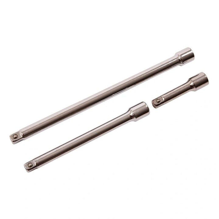 3 Piece 9mm (3/8'') short extension bar set